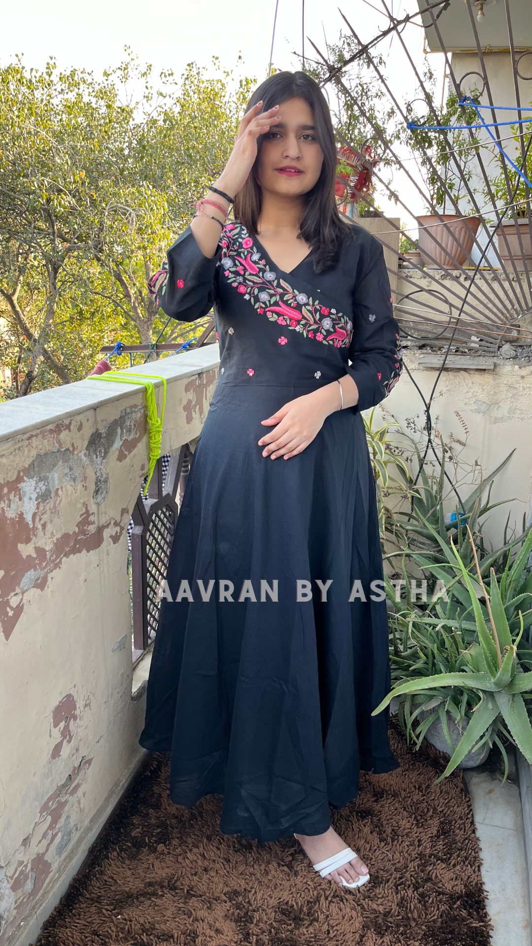 Sugandh, a very pretty gown