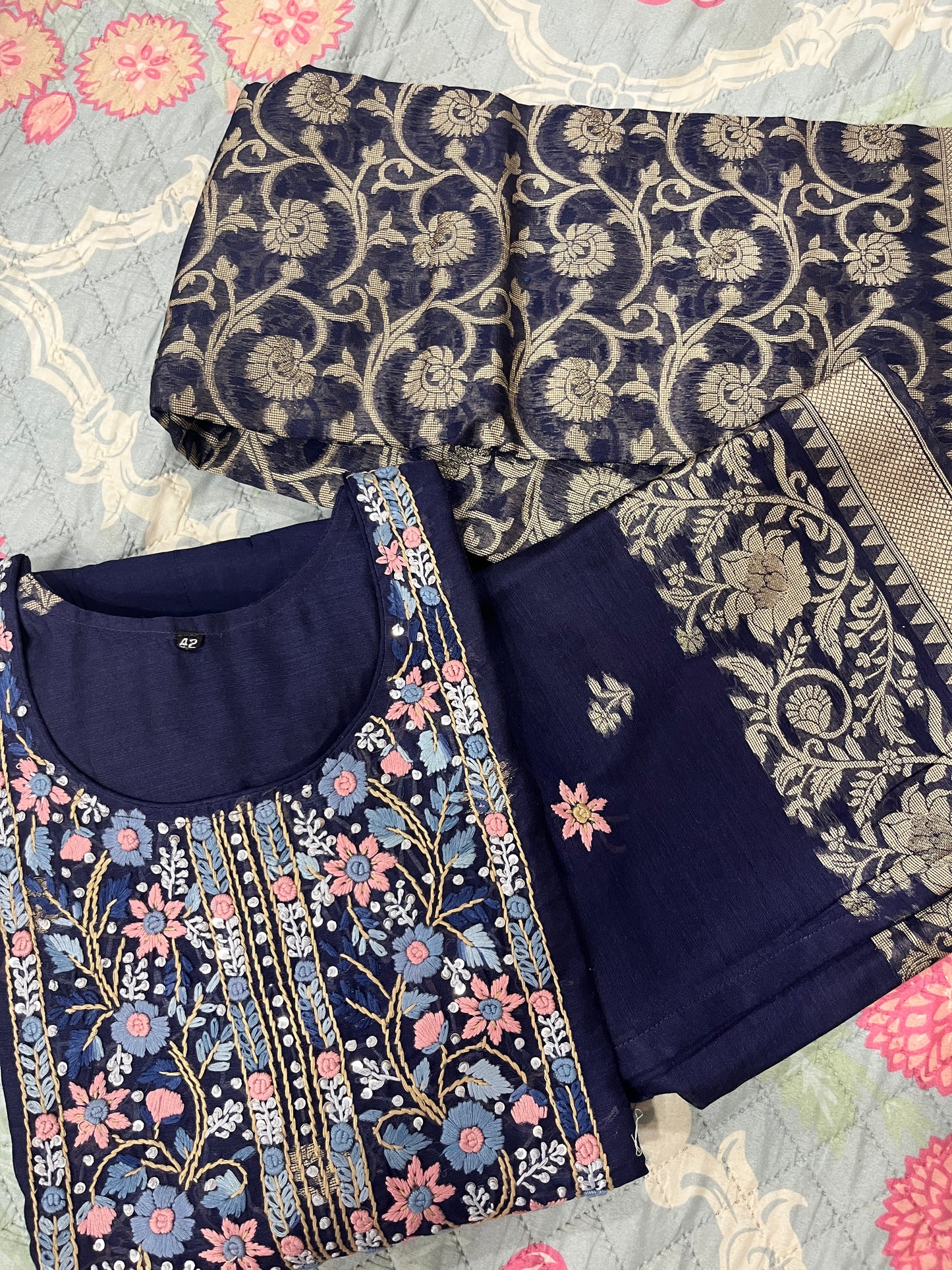 Niharika 3 piece suit set.