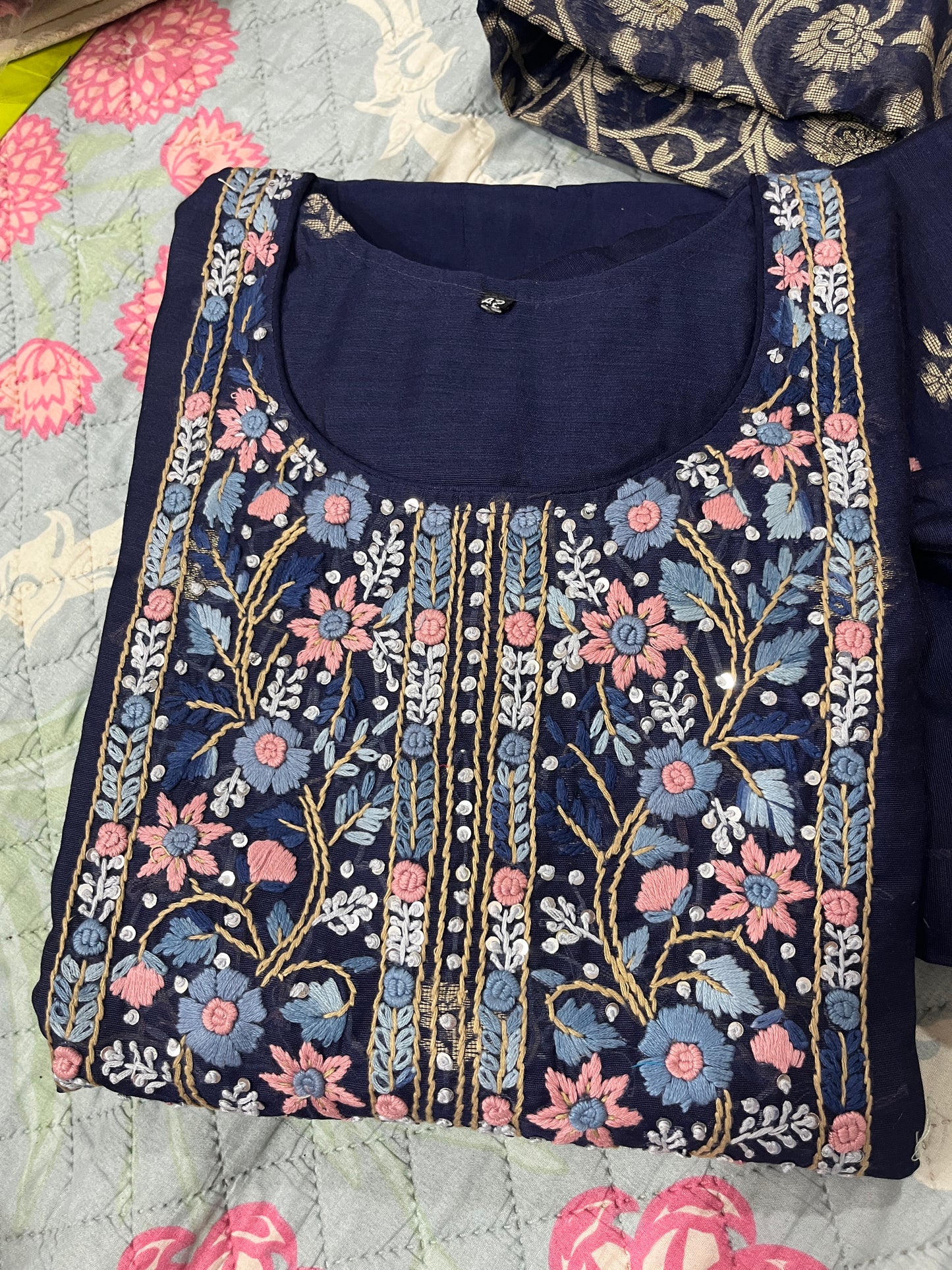 Niharika 3 piece suit set.
