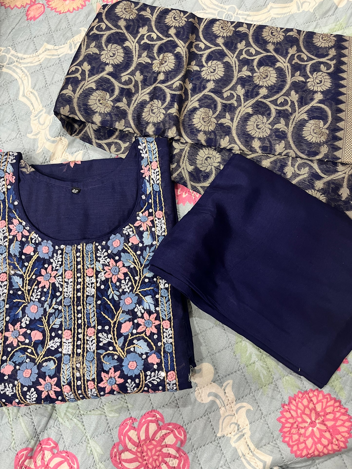 Niharika 3 piece suit set.