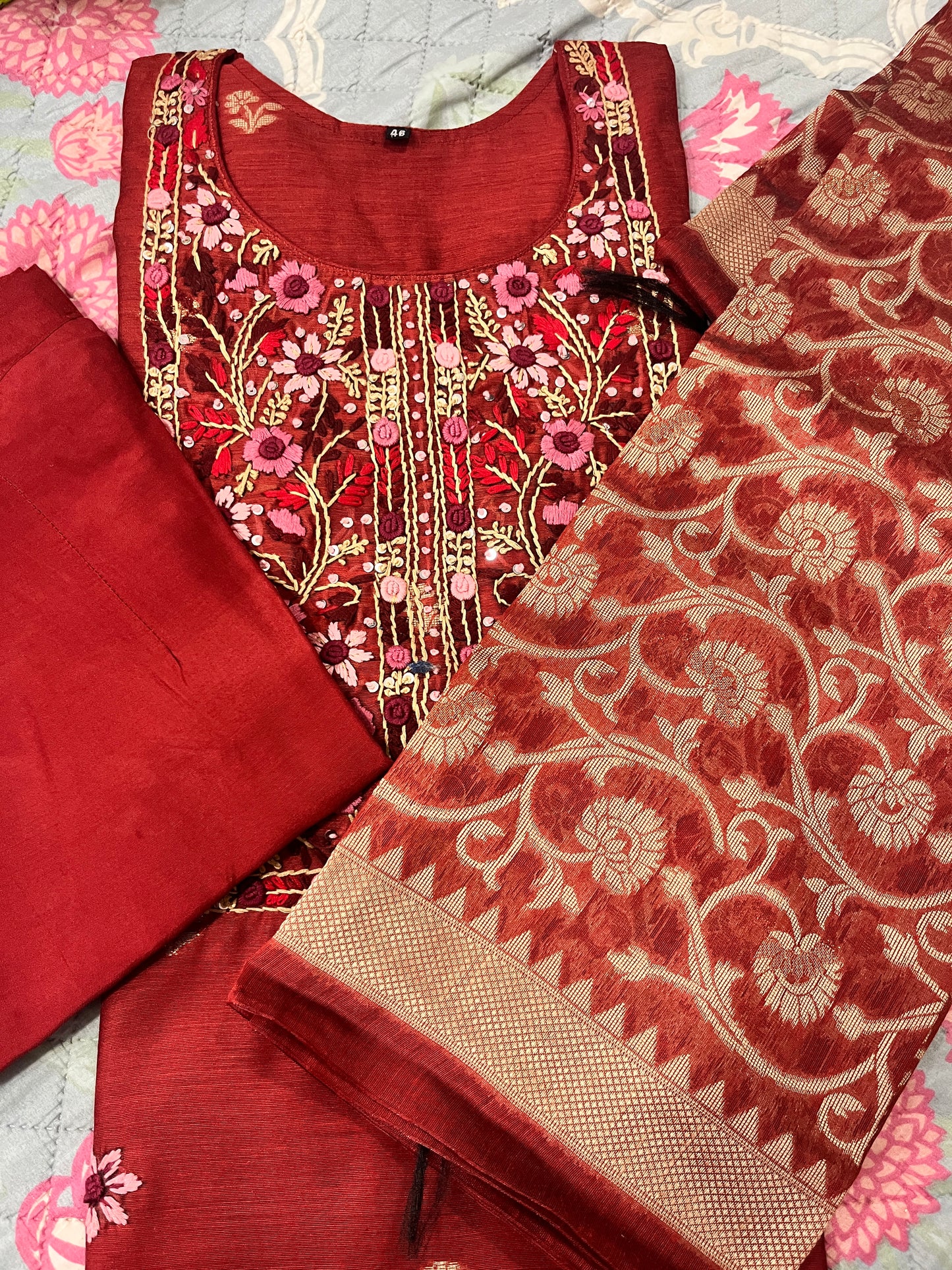 Niharika 3 piece suit set.
