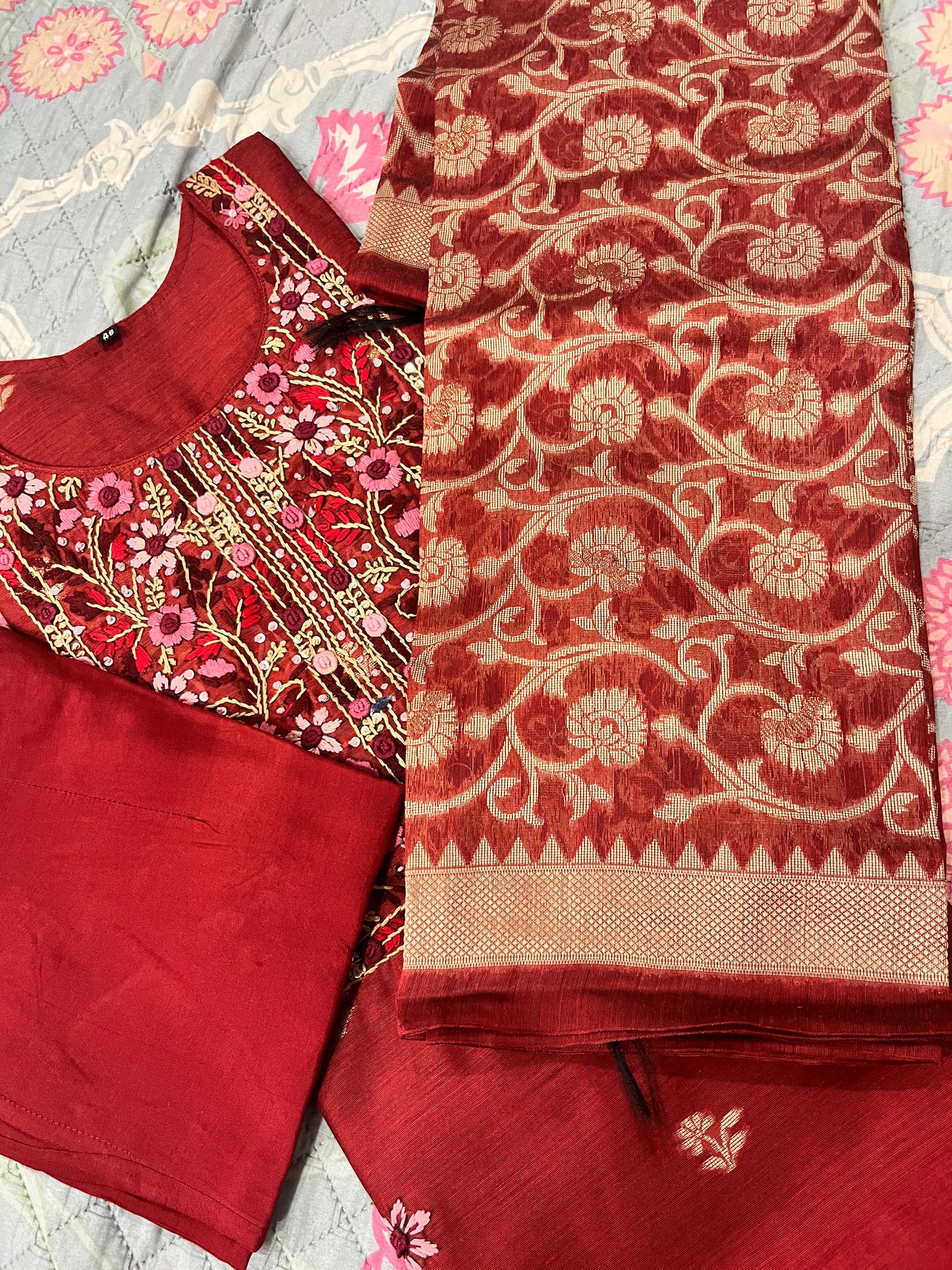 Niharika 3 piece suit set.