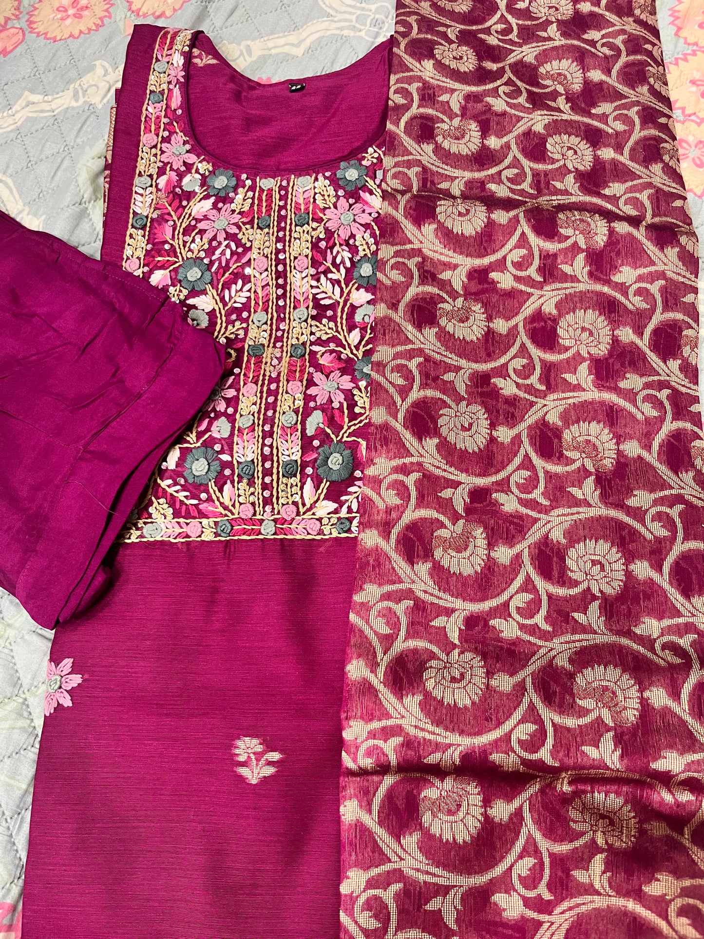 Niharika 3 piece suit set.