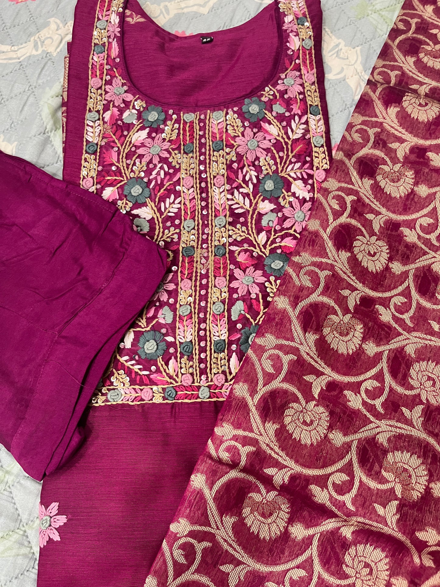 Niharika 3 piece suit set.