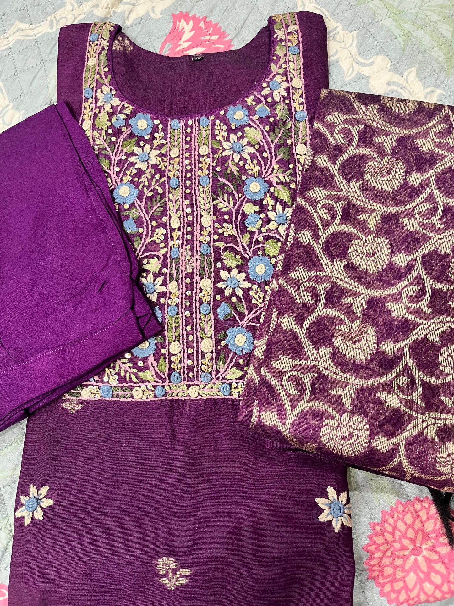 Niharika 3 piece suit set.