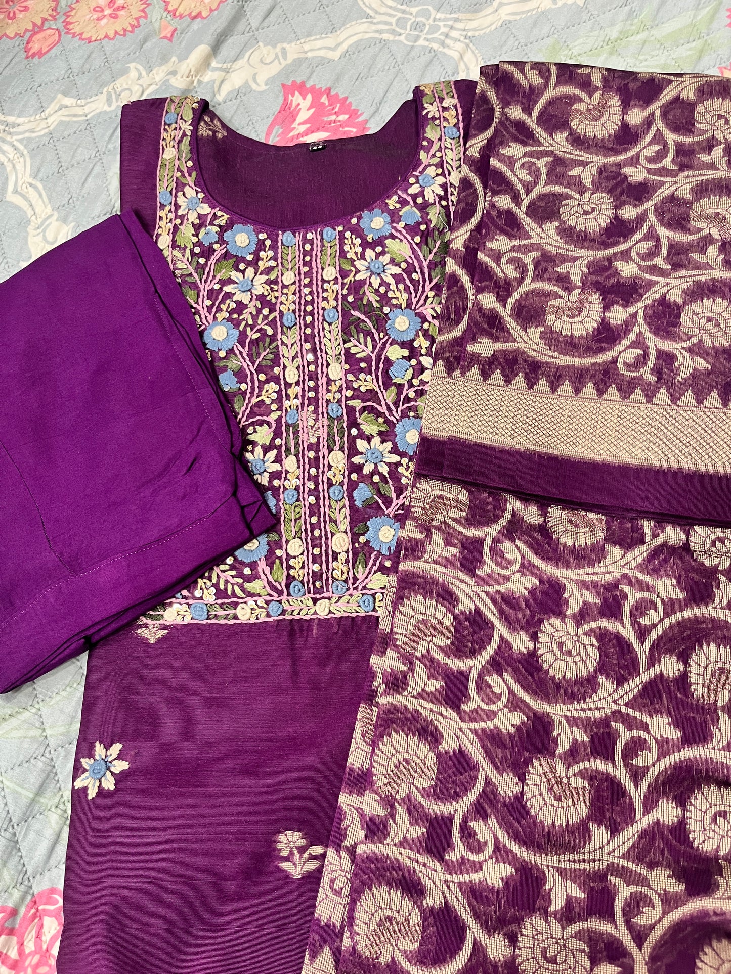 Niharika 3 piece suit set.
