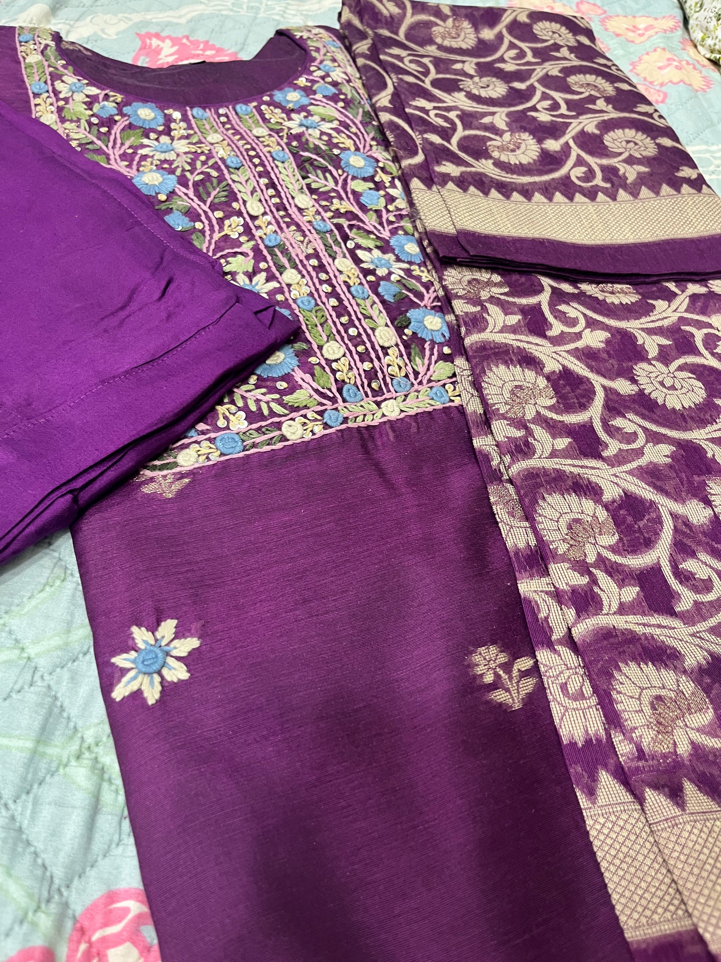 Niharika 3 piece suit set.