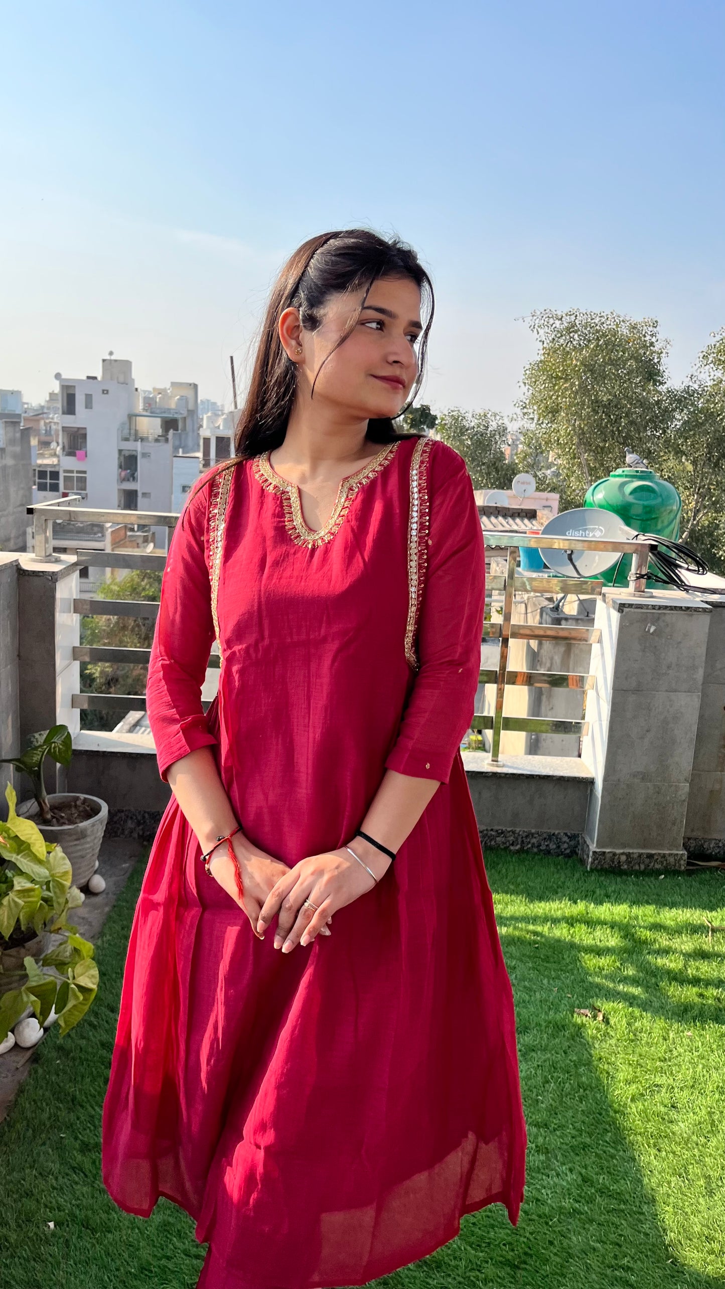 Aparna mul chanderi coord set