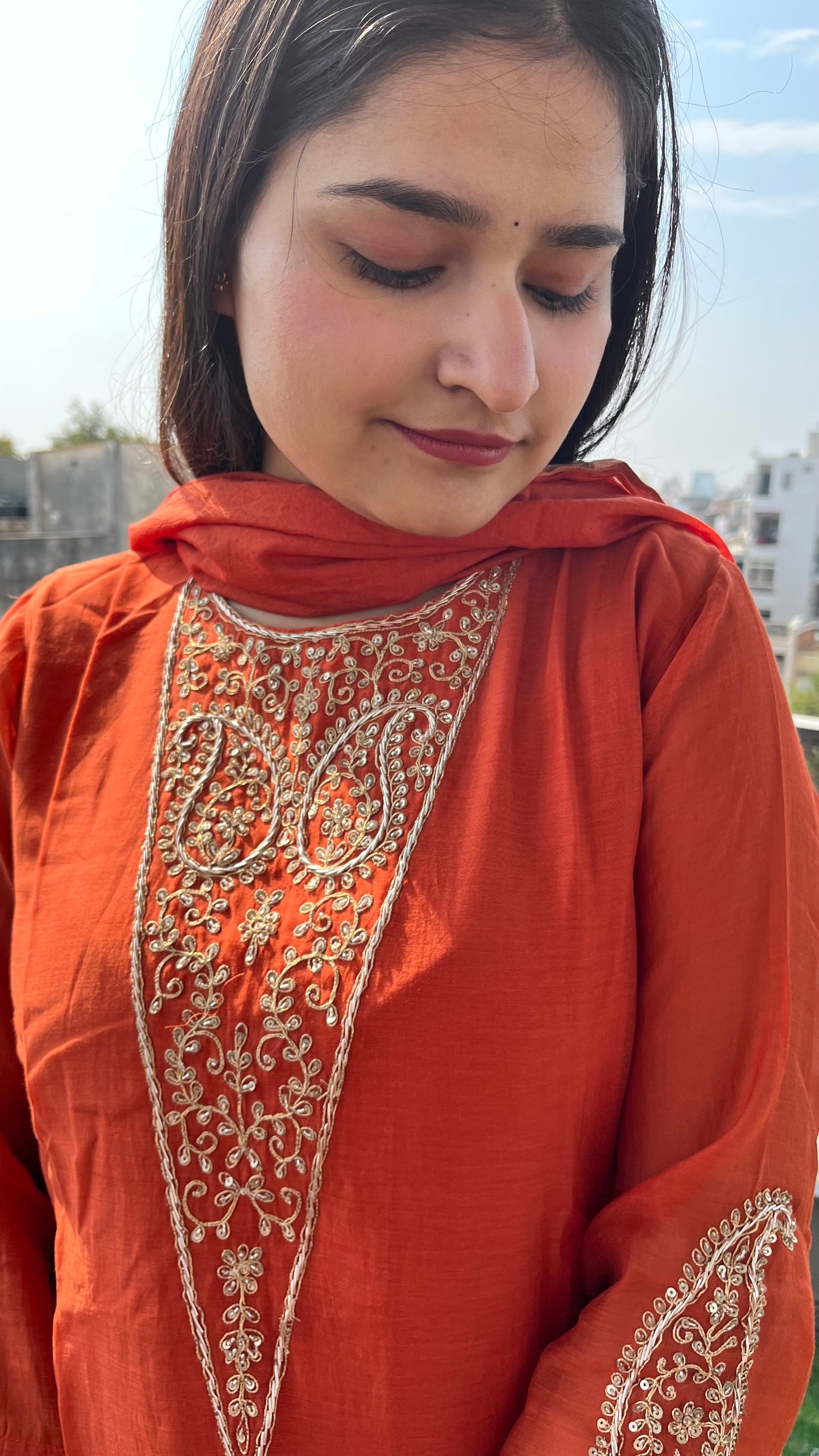Aaroshi Mul Chanderi Set