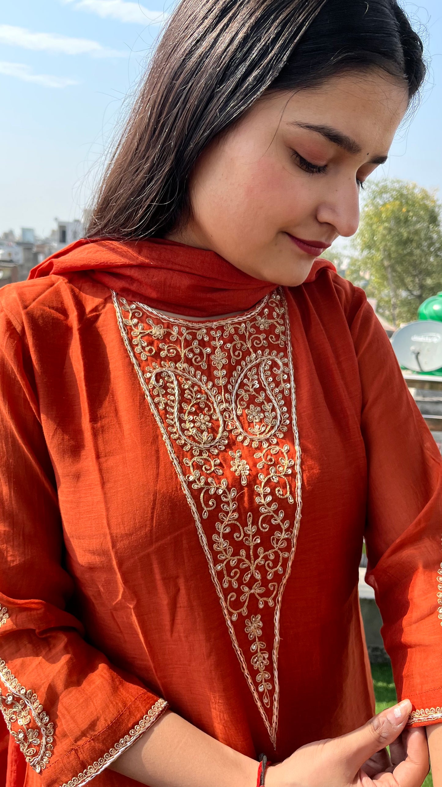 Aaroshi Mul Chanderi Set