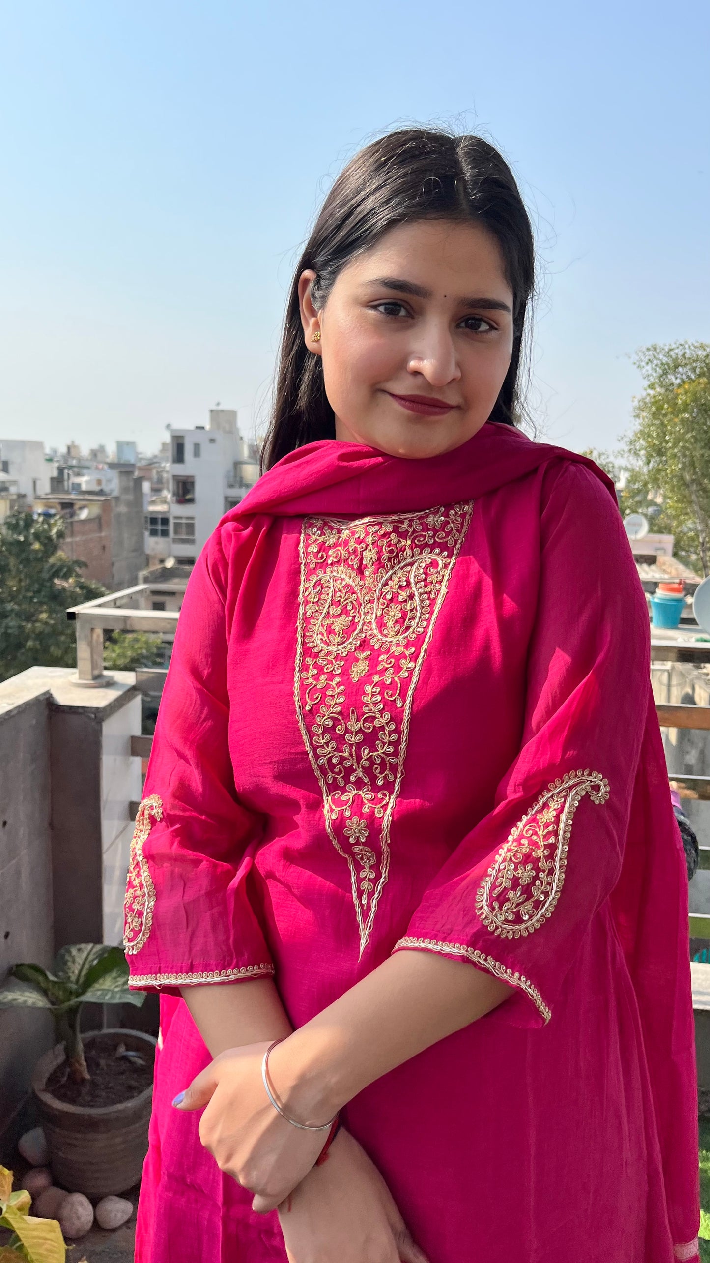 Aaroshi Mul Chanderi Set