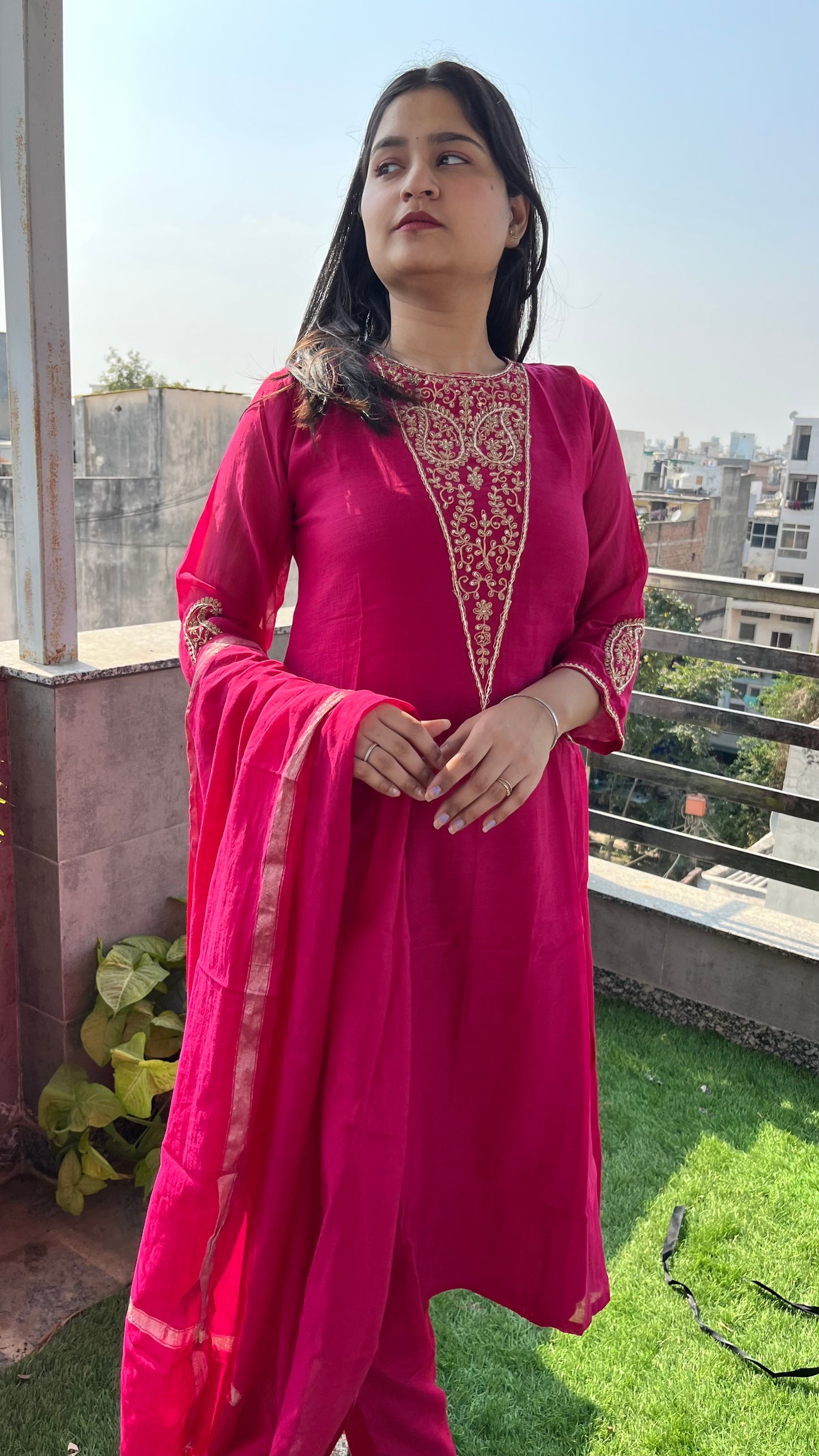 Aaroshi Mul Chanderi Set