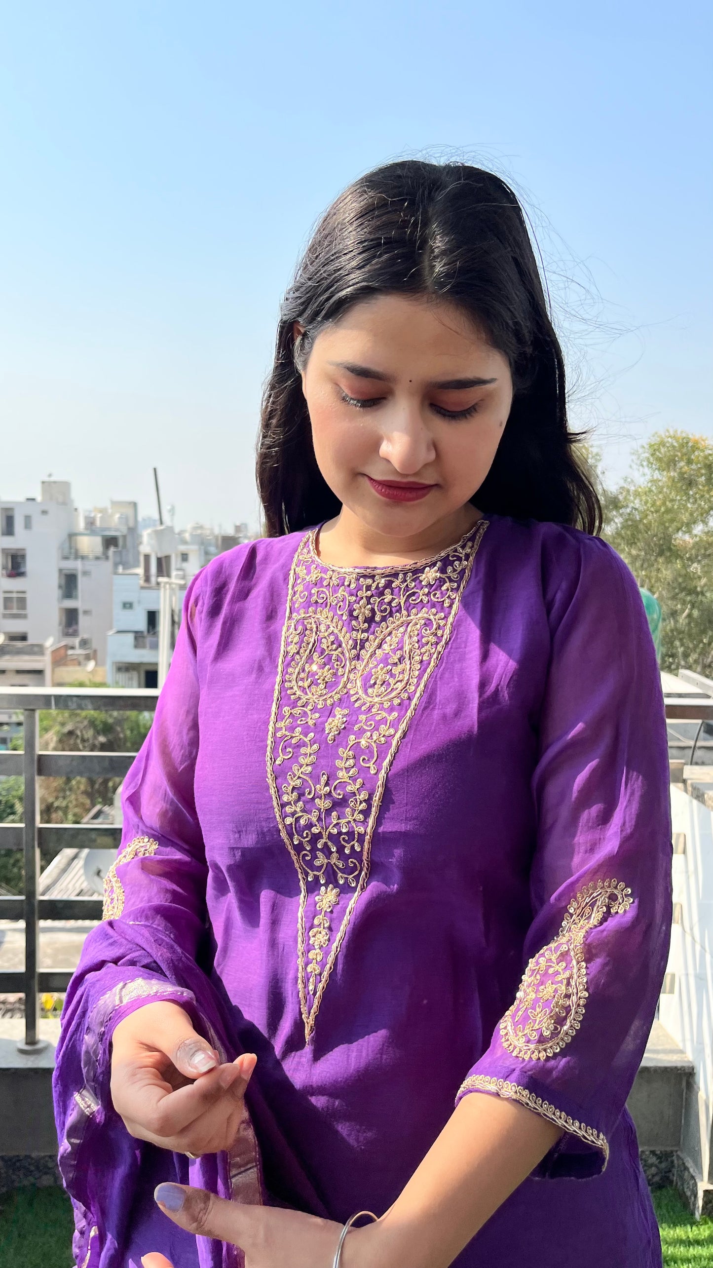 Aaroshi Mul Chanderi Set