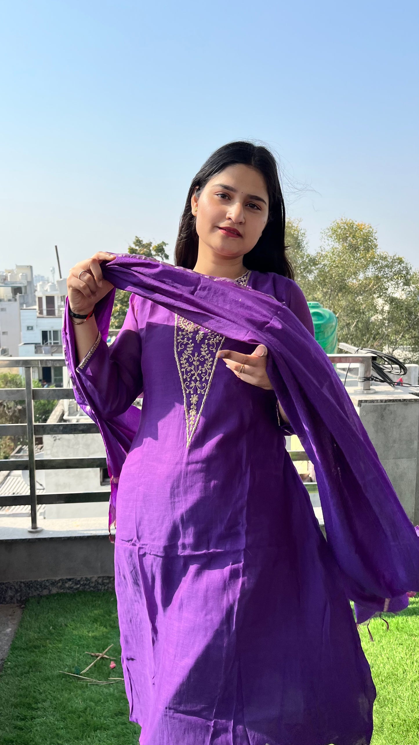 Aaroshi Mul Chanderi Set