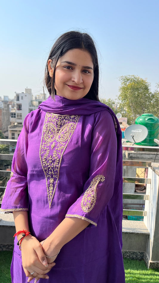 Aaroshi Mul Chanderi Set