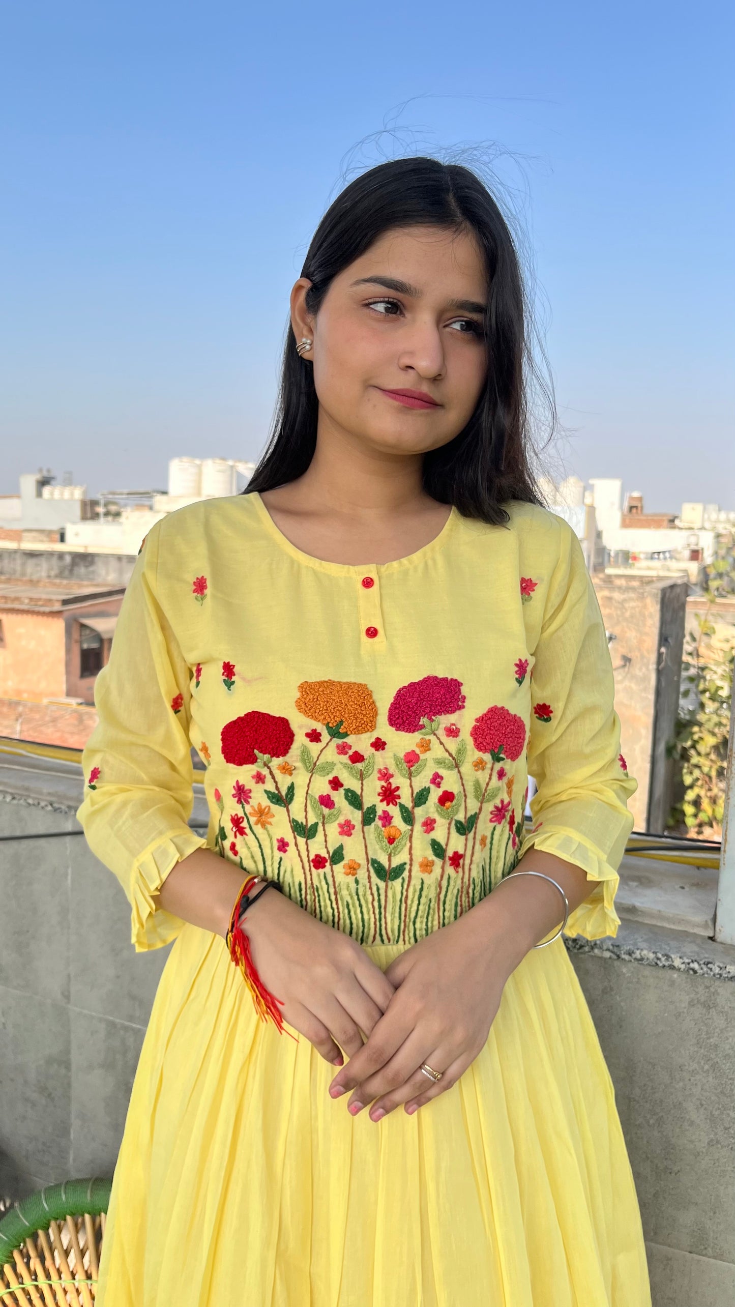 Juhi mul mul gown