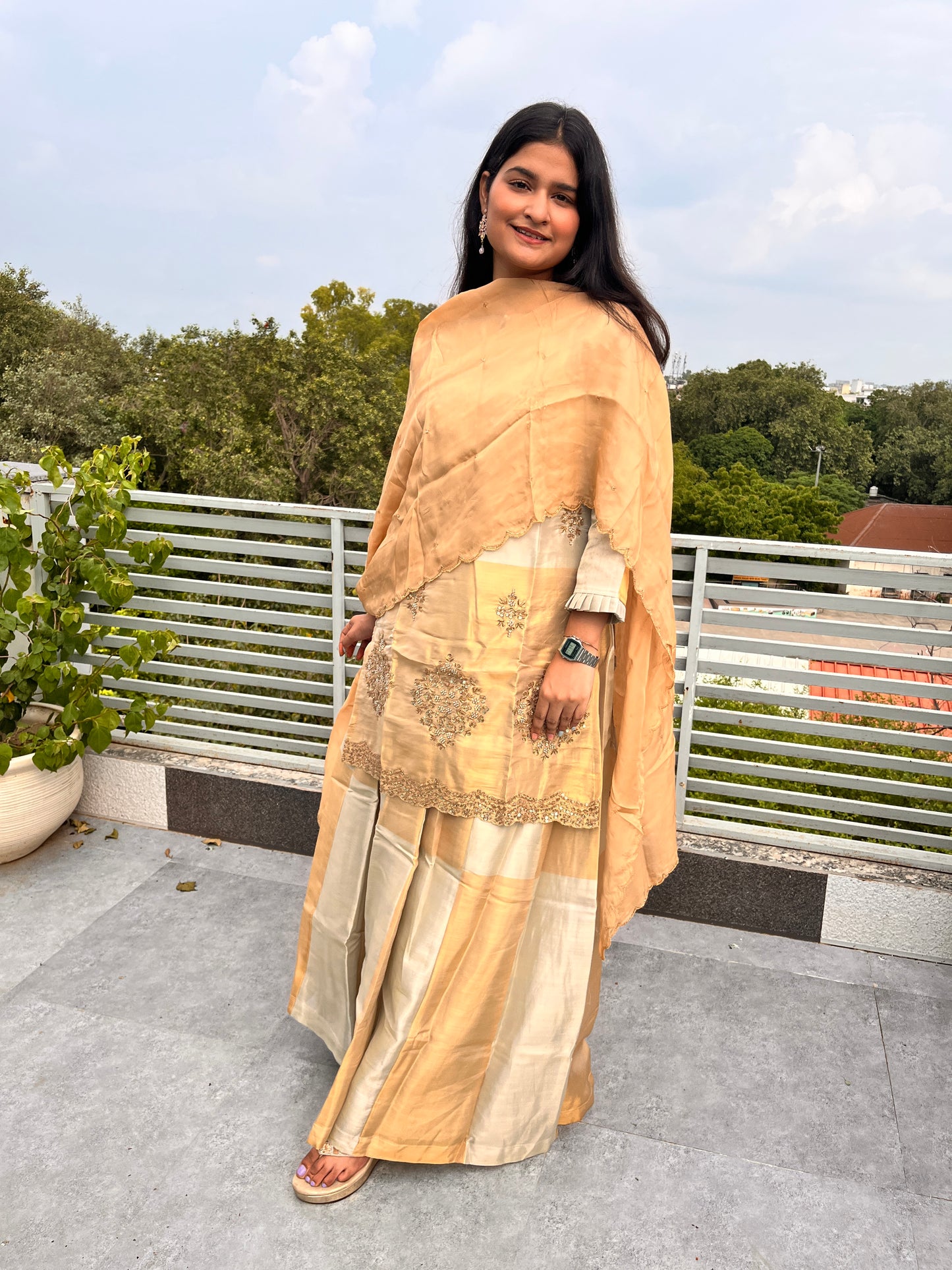 Chahat: Premium feature Kanjivaram top and bottom set