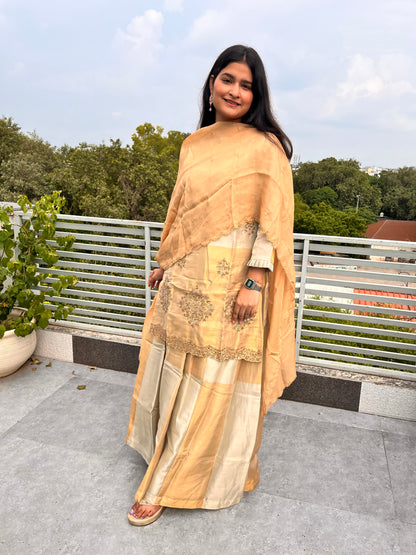 Chahat: Premium feature Kanjivaram top and bottom set