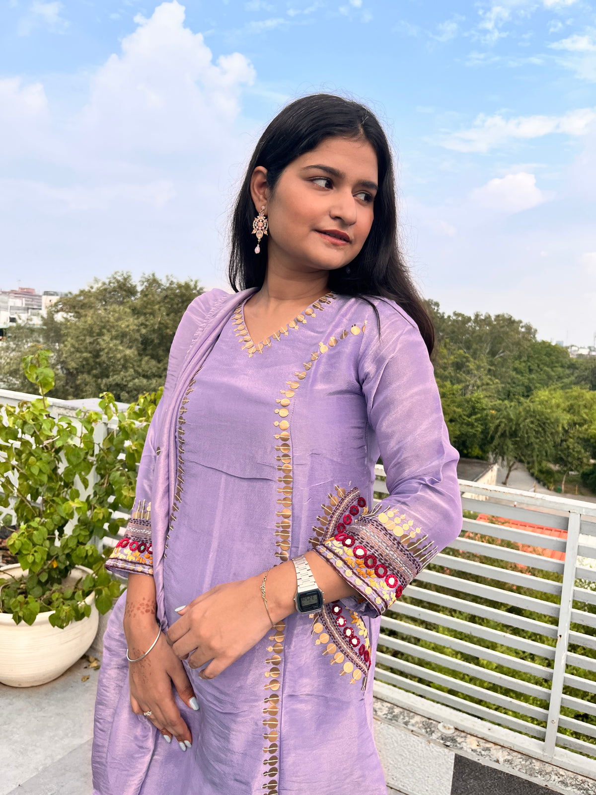 Leela : Beautiful Kanjivaram pocket suit set