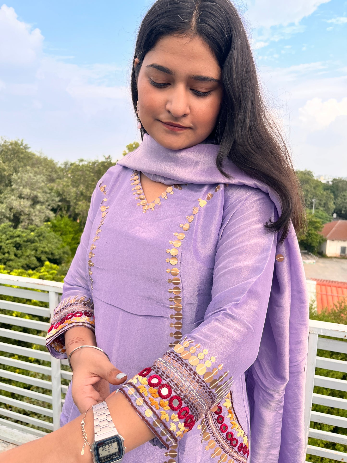 Leela : Beautiful Kanjivaram pocket suit set