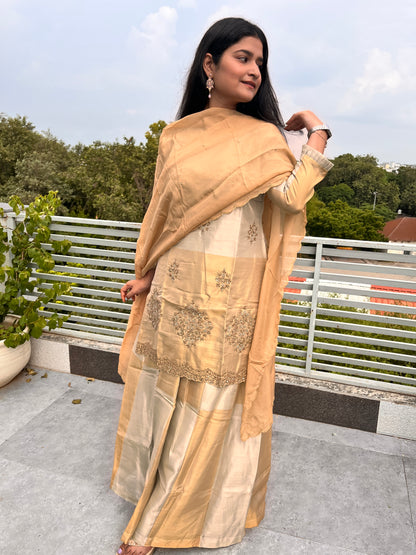 Chahat: Premium feature Kanjivaram top and bottom set