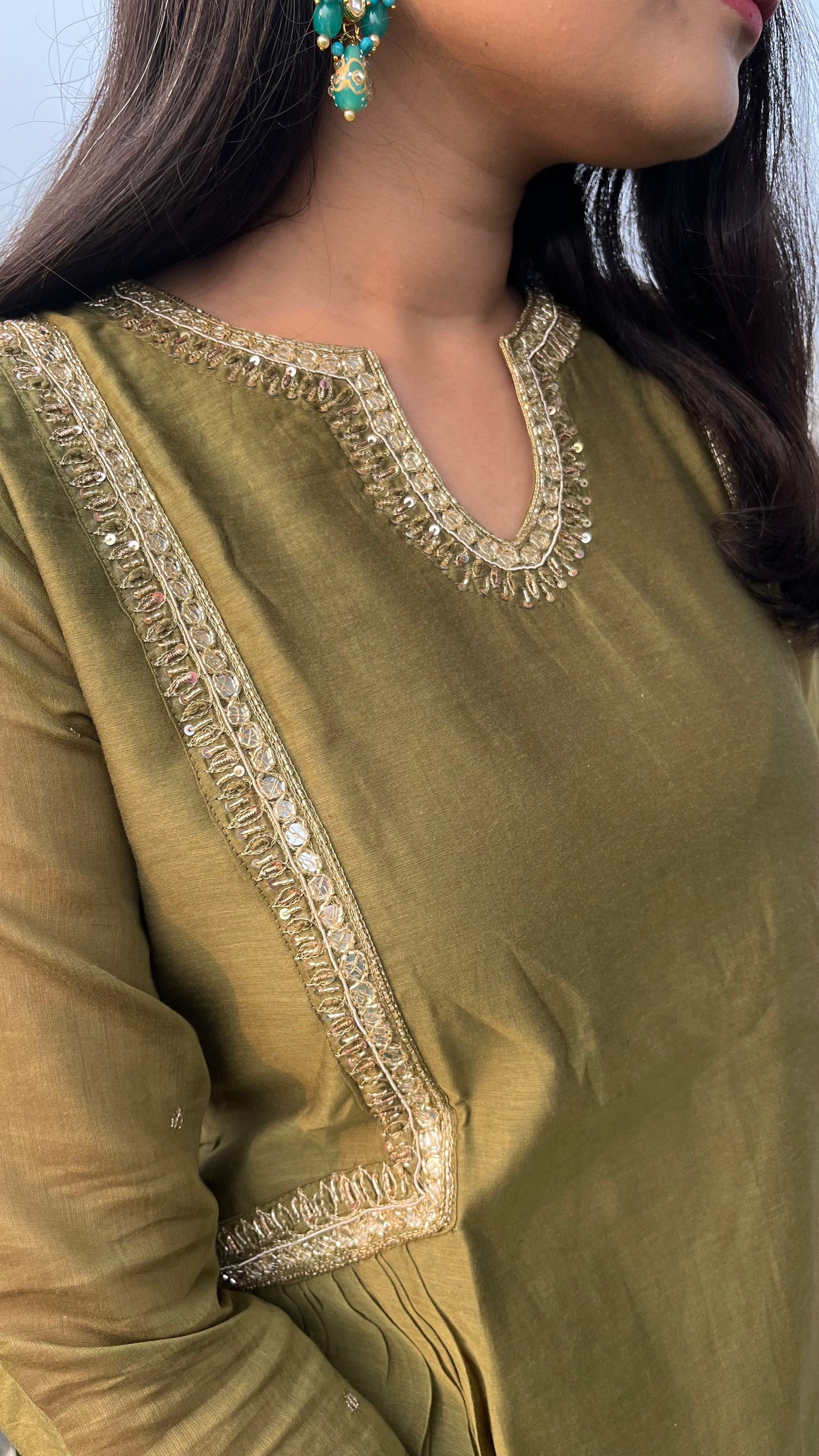 Aparna mul chanderi coord set