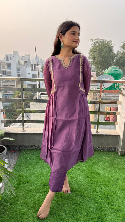 Aparna mul chanderi coord set